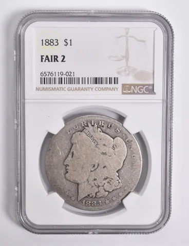 FAIR 2 1883 Morgan Silver Dollar NGC Lowball Low Ball *4567