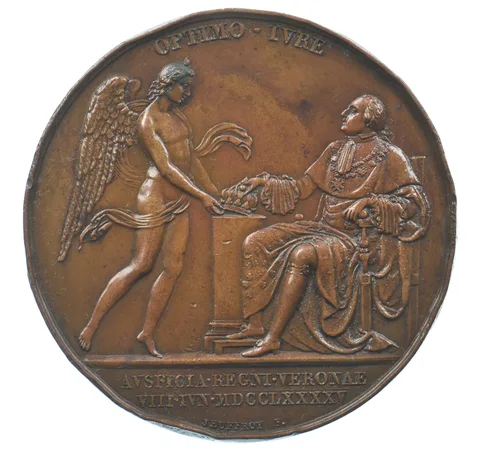 1795 France Louis XVIII Bronze Medal *0145
