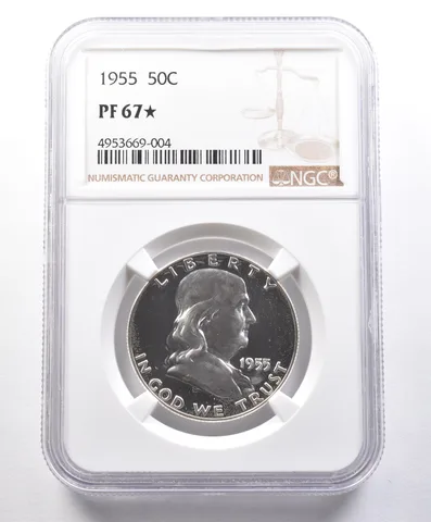 1955 Franklin Half Dollar PF67* STAR NGC *4110