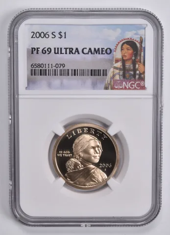 2006-S Sacagawea $1 PF69 UCam NGC Special Lbl