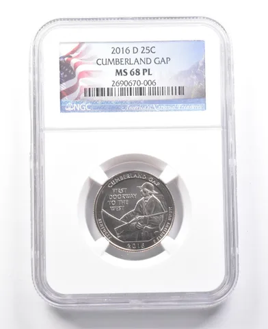 2016-D Washington Quarter Cumberland Cap MS68 PL NGC a7659