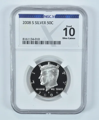 2008-S Kennedy Half Dollar Silver Proof 10 UCAM NGC X NGCX