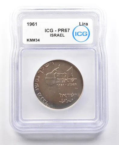 1961 Israel Lira KM#34 PR67 ICG *4144
