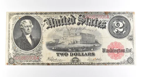 1917 $2 Legal Tender Large Note Red Seal *2652