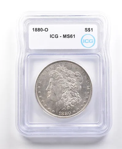 1880-O Morgan Silver Dollar MS61 ICG a3332