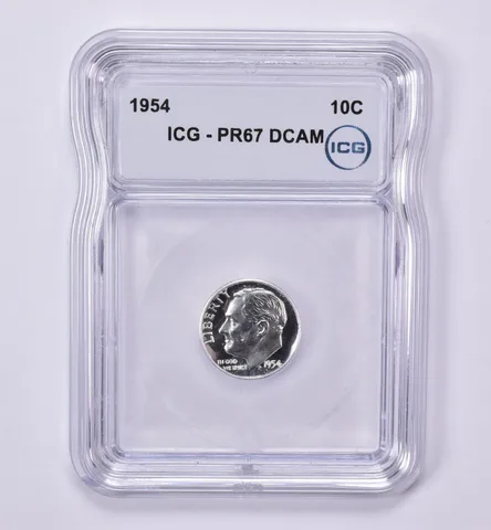 1954 Roosevelt Dime PR67 DCAM ICG *0510