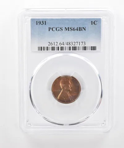 1931 Lincoln Wheat Cent MS64 BN PCGS Beautiful Tone *3003