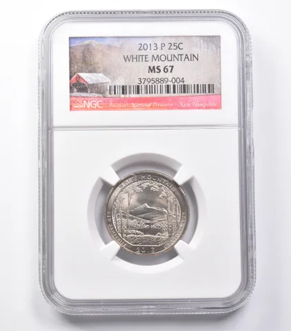 MS67 2013-P Washington Quarter White Mountain NGC a5461