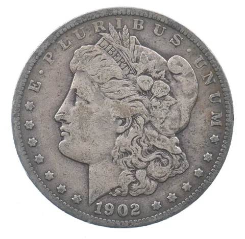 Early - 1902 Morgan Silver Dollar - 90% US Coin *961