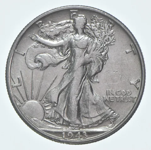 CHAU 1943-S Walking Liberty Half Dollar Choice AU 90% Silver (1pc)