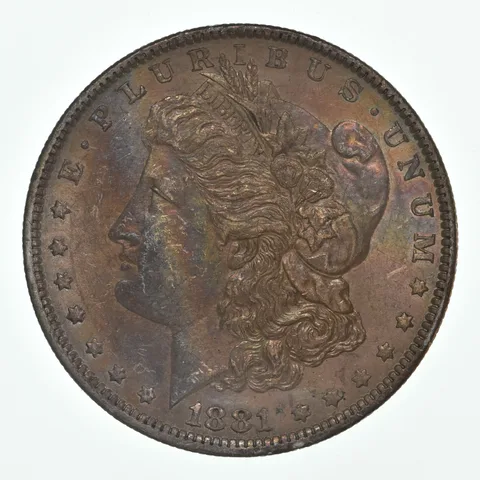 1881-O Morgan Silver Dollar Toned Great Color! *4499