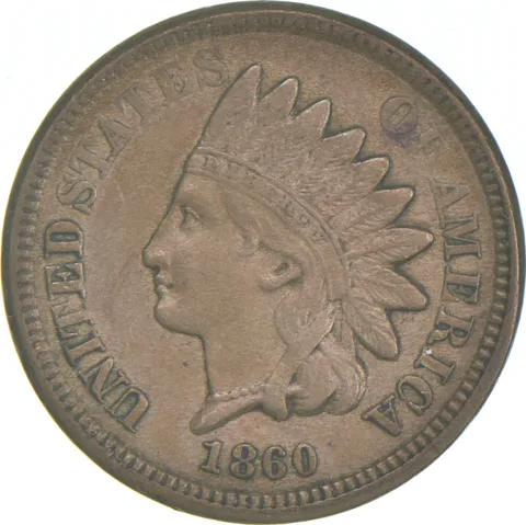 1860 Indian Head Cent Round Bust *7510
