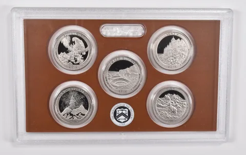 2012 America The Beautiful Quarter Proof Set Clad No Box