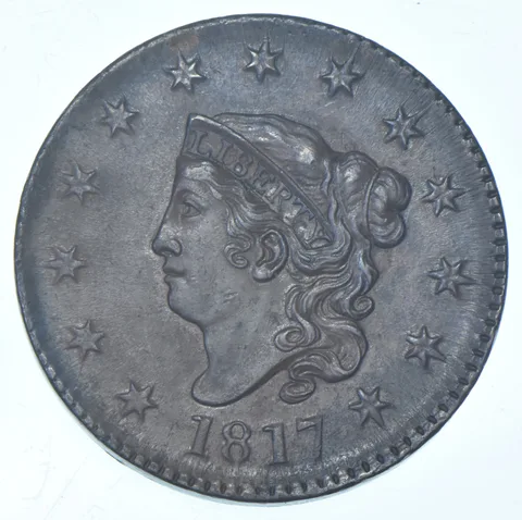 1817 Matron Head Large Cent a0364