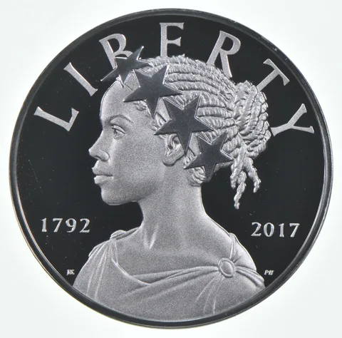 2017-S American Liberty 225TH Anniv. PROOF Silver Medal Round