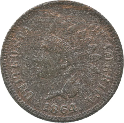 1864 L Indian Head Cent *4350