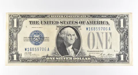 1928 A $1 Silver Certificate Blue Seal Fr#1601 *0485