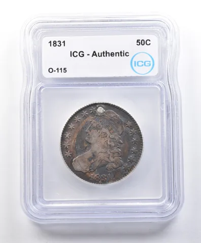 1831 Capped Bust Half Dollar O-115 Authentic ICG *3123