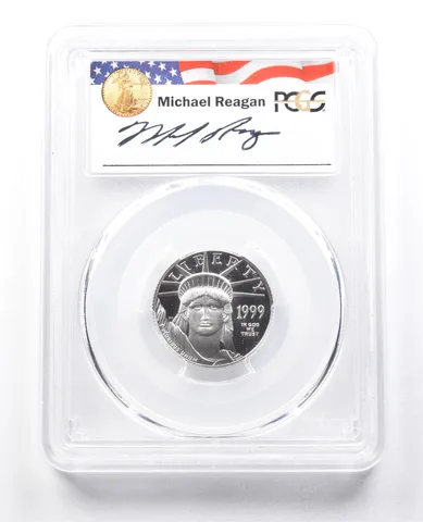 1999-W $25 American Platinum Eagle Michael Reagan PR69 DCAM PCGS *1811