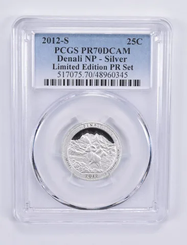 2012-S Washington Quarter Denali Silver Limited Edition Set PR70 PCGS