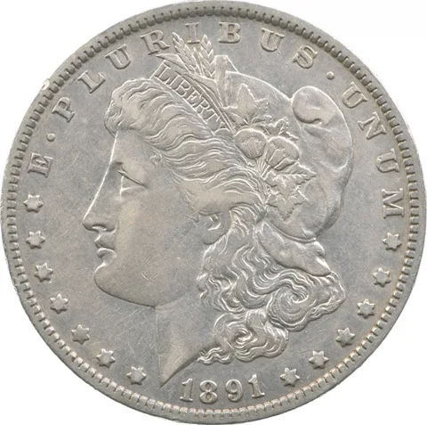 1891-O Morgan Silver Dollar a8330