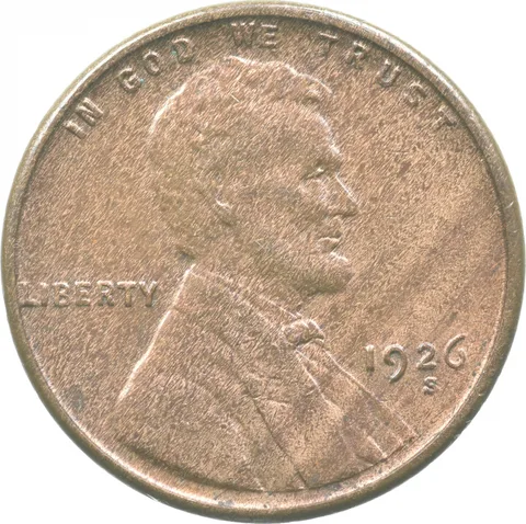 1926-S Lincoln Wheat Cent a8999
