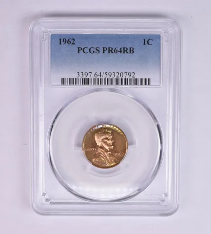 1962 Lincoln Memorial Cent PR64 RB PCGS Beautiful Tone *1213