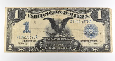 1899 $1 Silver Certificate Large Note Blue Seal *3608