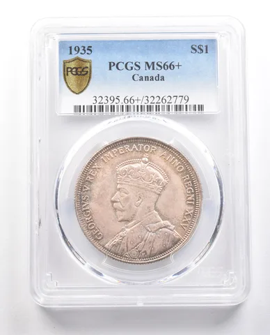 1935 Canada Silver Dollar MS66+ PCGS *5961