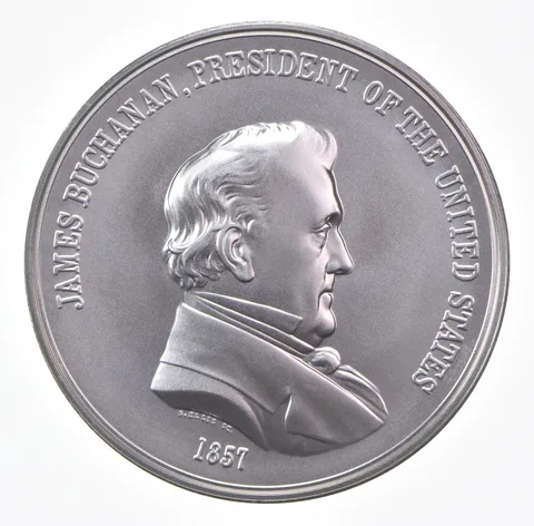 (2023) James Buchanan 1857 US Mint Silver Presidential Medal 1 Oz
