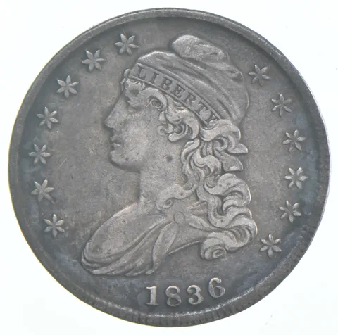 1836 Capped Bust Half Dollar - Lettered Edge a1183