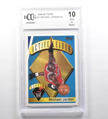 1995-96 TOPPS #1 Michael Jordan AL 10 Mint Or Better BCCG *7716