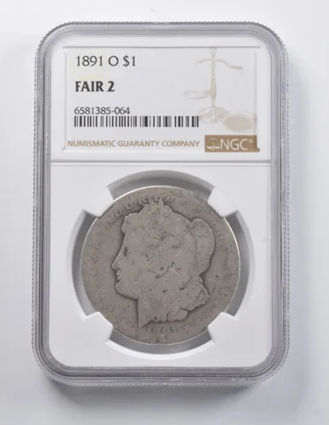 FAIR 2 1891-O Morgan Silver Dollar NGC a6909