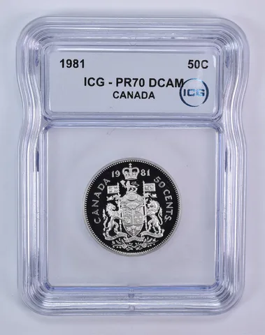 1981 Canada 50 Cents PR70 DCAM ICG