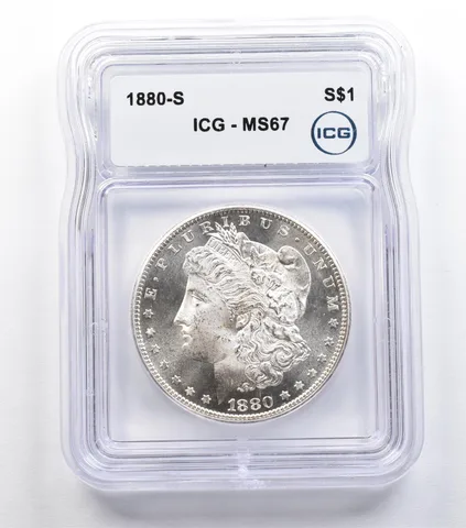 1880-S Morgan Silver Dollar MS67 ICG *9291