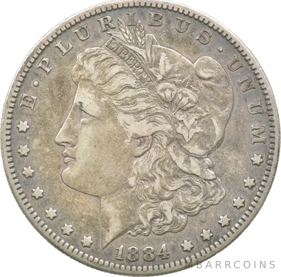 1884-S Morgan Silver Dollar a8721