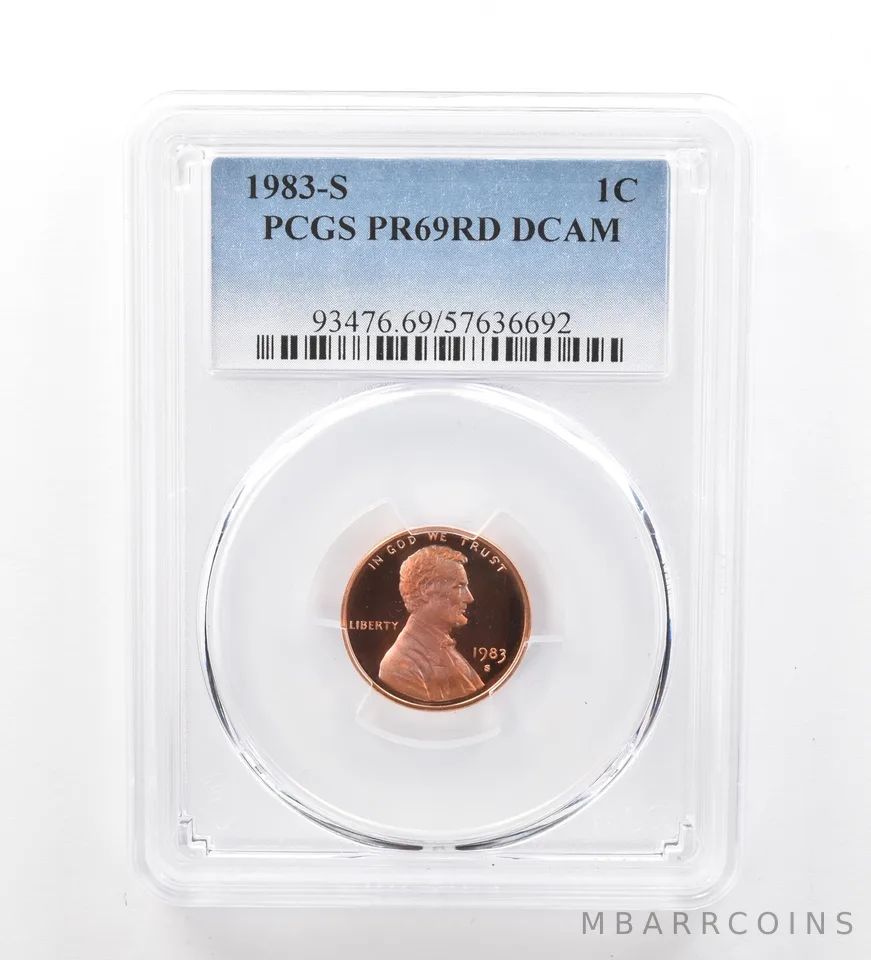 1983-S Lincoln Memorial Cent PR69 RD DCAM PCGS Beautiful Tone a2006