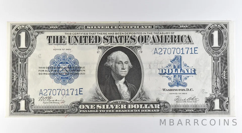 1923 $1 Silver Certificate Large Note Blue Seal Fr#238 *0514