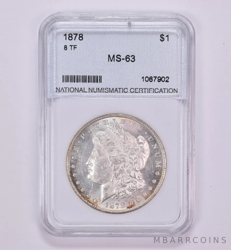 1878 Morgan Silver Dollar 8 Tail Feathers Beautiful Tone *0469
