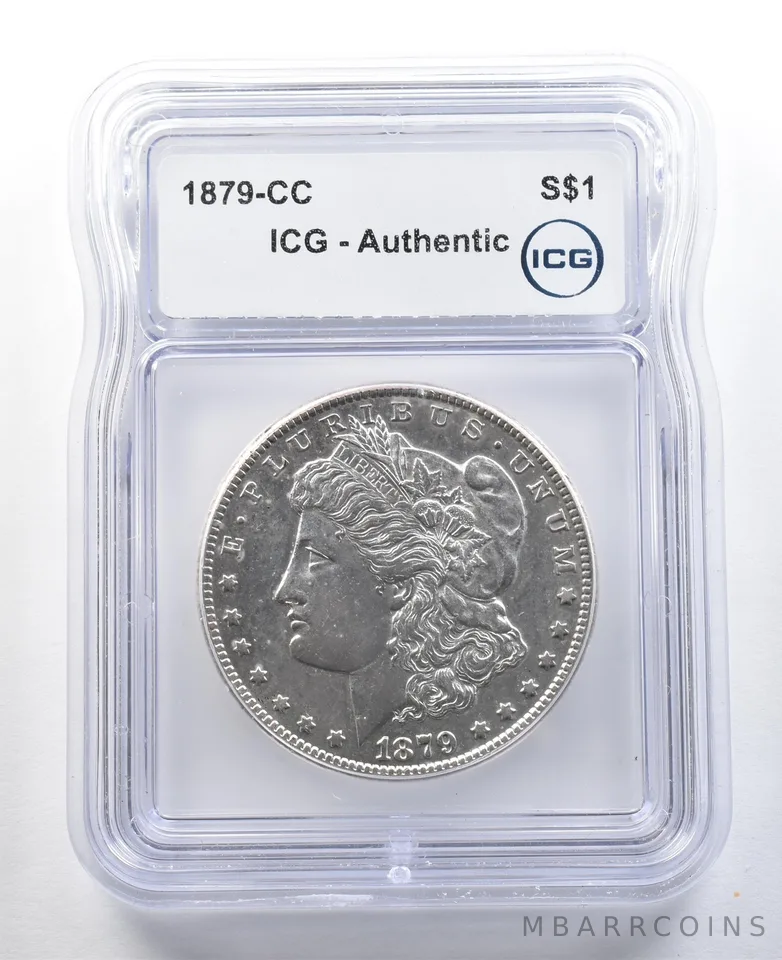 1879-CC Morgan Silver Dollar Authentic ICG *3329