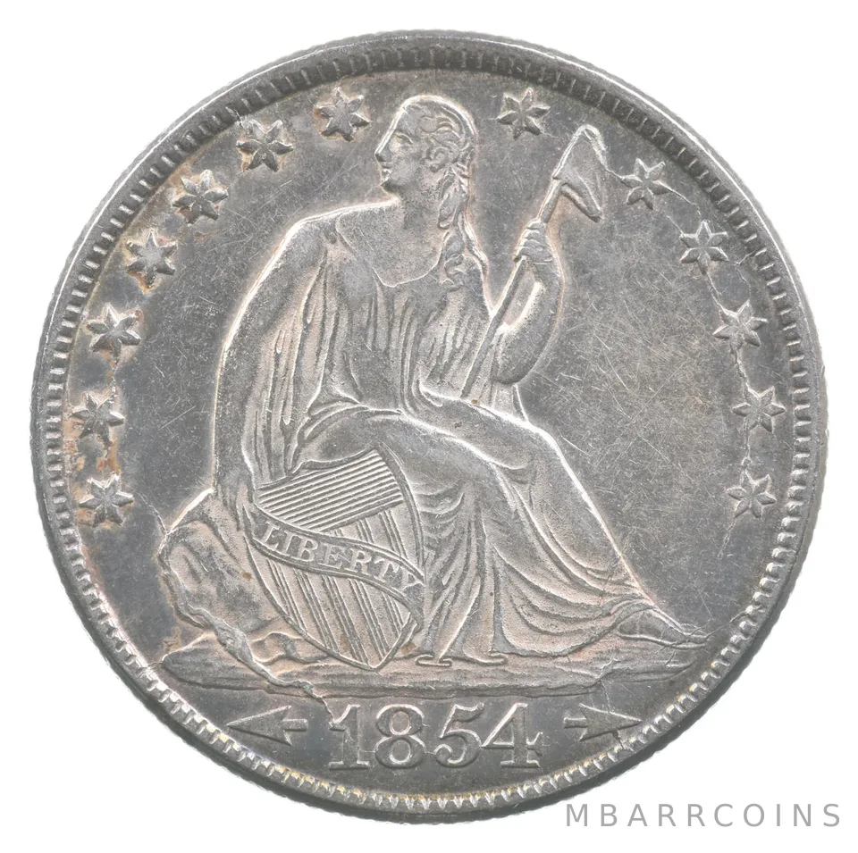 1854-O Seated Liberty Half Dollar Arrows *6719