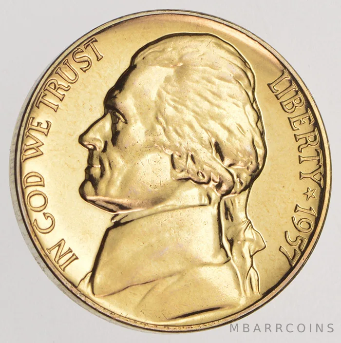 1957 Jefferson Nickel Proof
