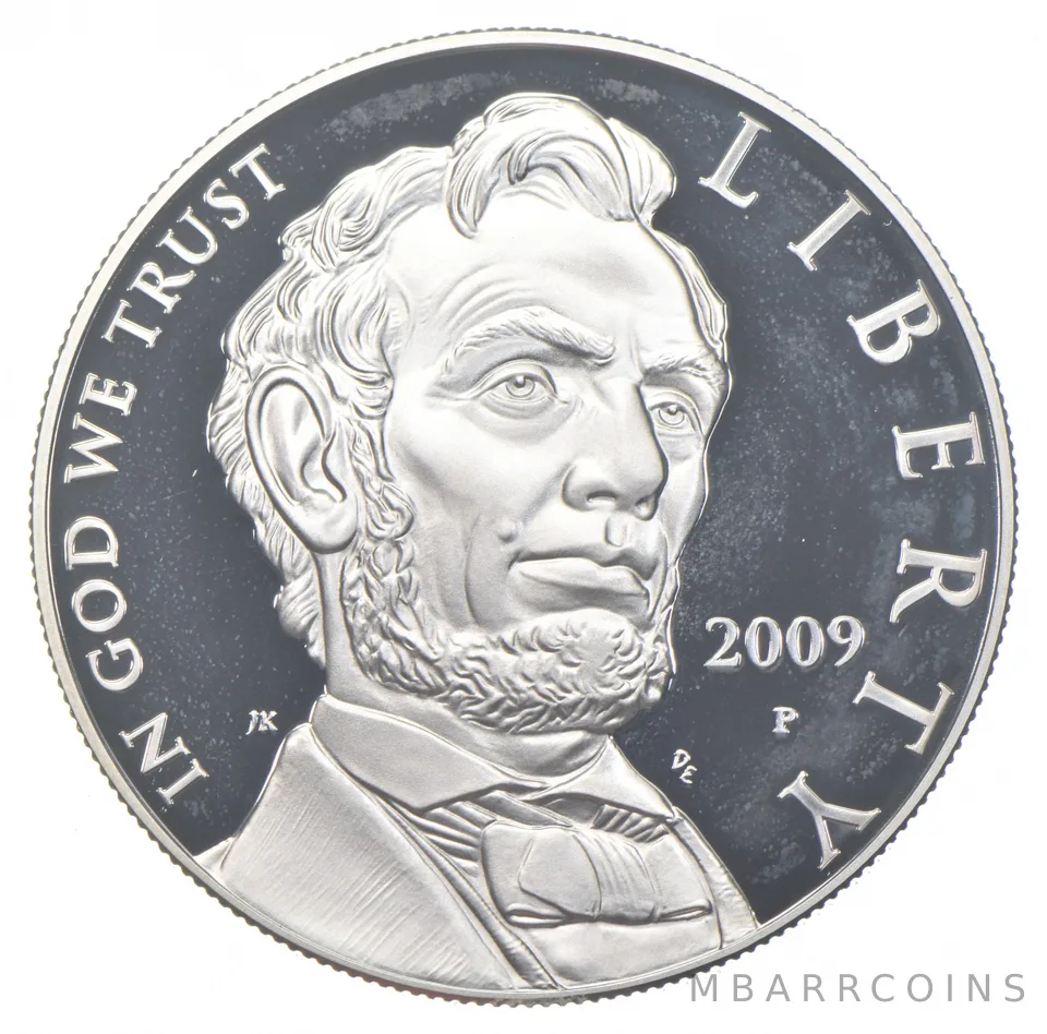 2009-P Proof Lincoln Commemorative Silver Dollar $1