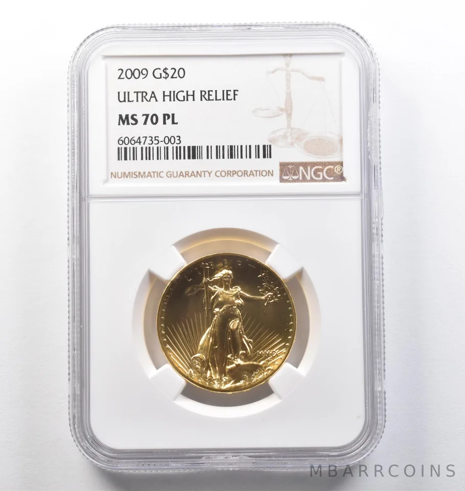 2009 $20 MMIX Gold Double Eagle Ultra High Relief MS70 PL NGC *0178