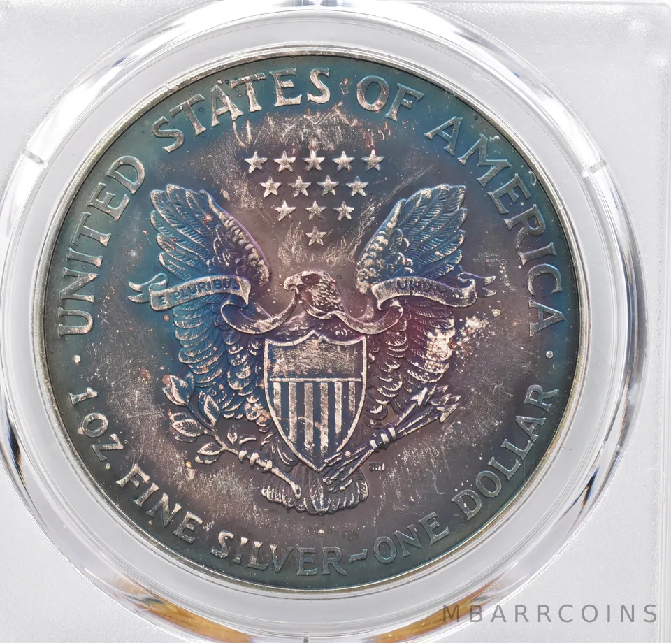 2004 American Silver Eagle MS68 PCGS Beautiful Tone *1165