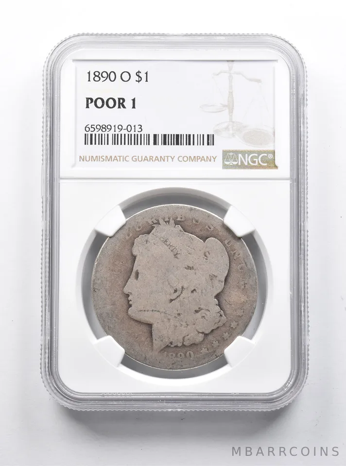 POOR 1 1890-O Morgan Silver Dollar NGC Lowball Pocket Piece *1155