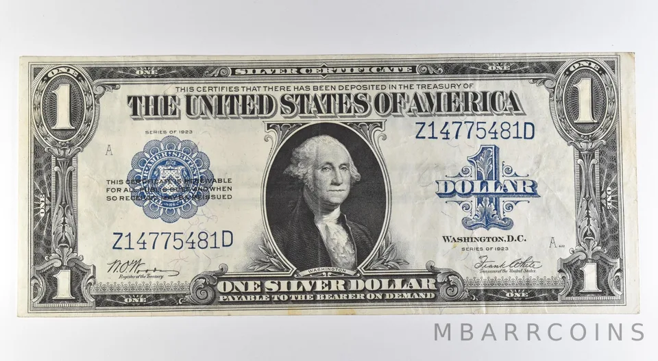 1923 $1 Silver Certificate Large Note Blue Seal Fr#238 *0528