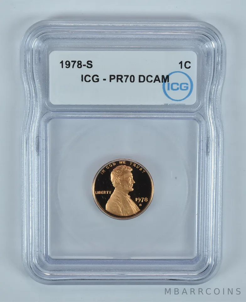 1978-S Lincoln Memorial Cent PR70 DCAM ICG