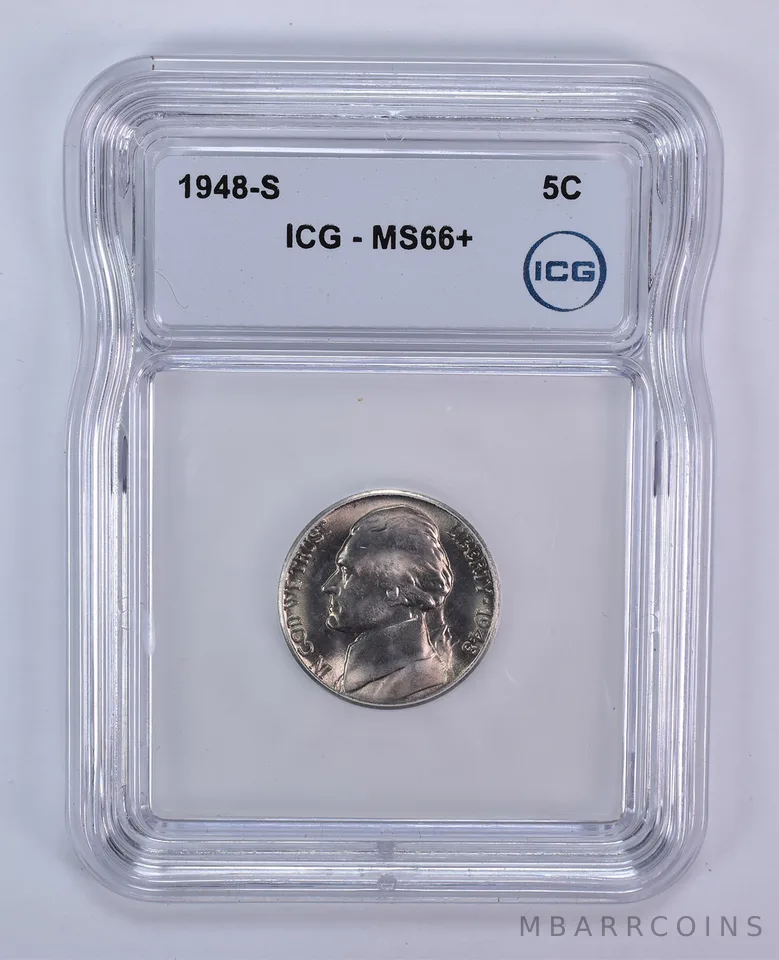 1948-S Jefferson Nickel MS66+ ICG