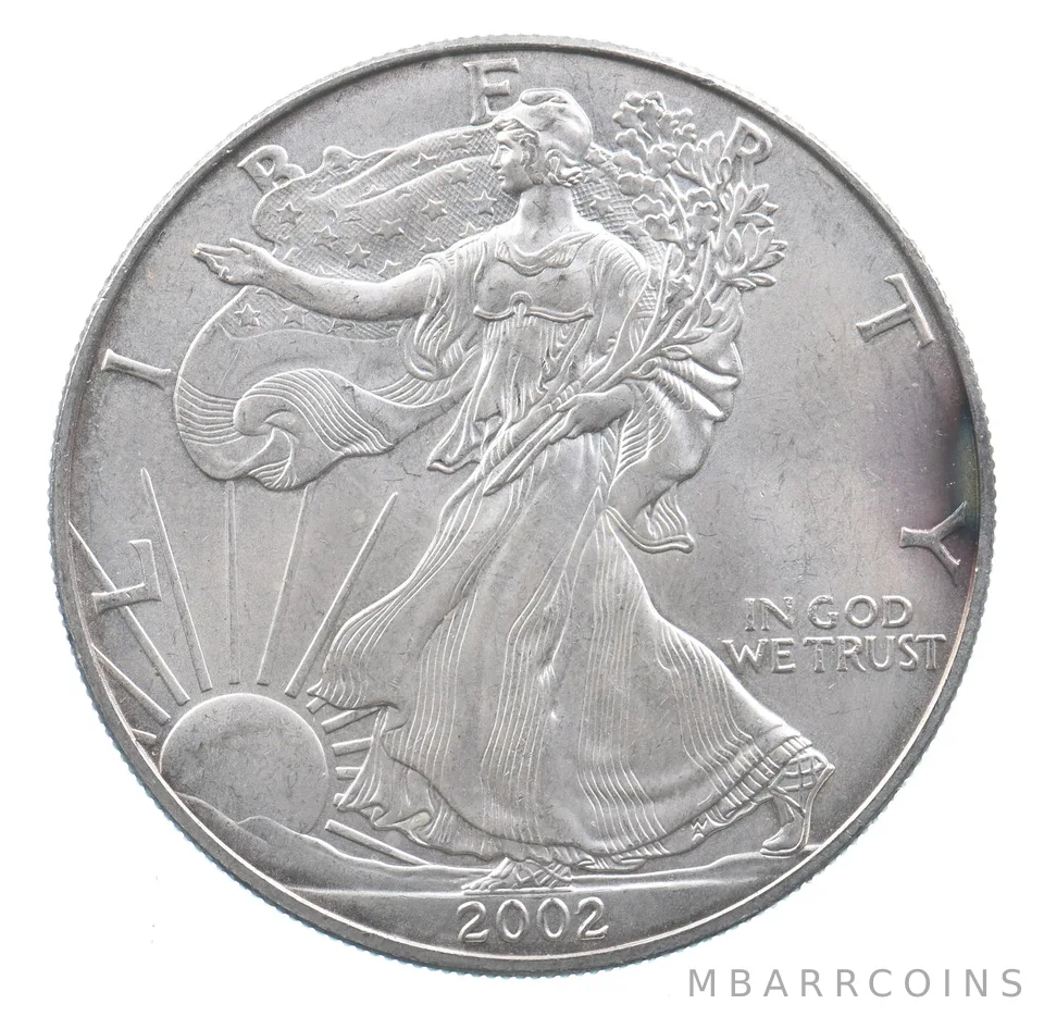 Better Date 2002 American Silver Eagle 1 Troy Oz .999 Fine Silver *615